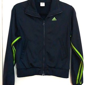 🎉H.P.🎉 ADIDAS Navy / Lime track jacket